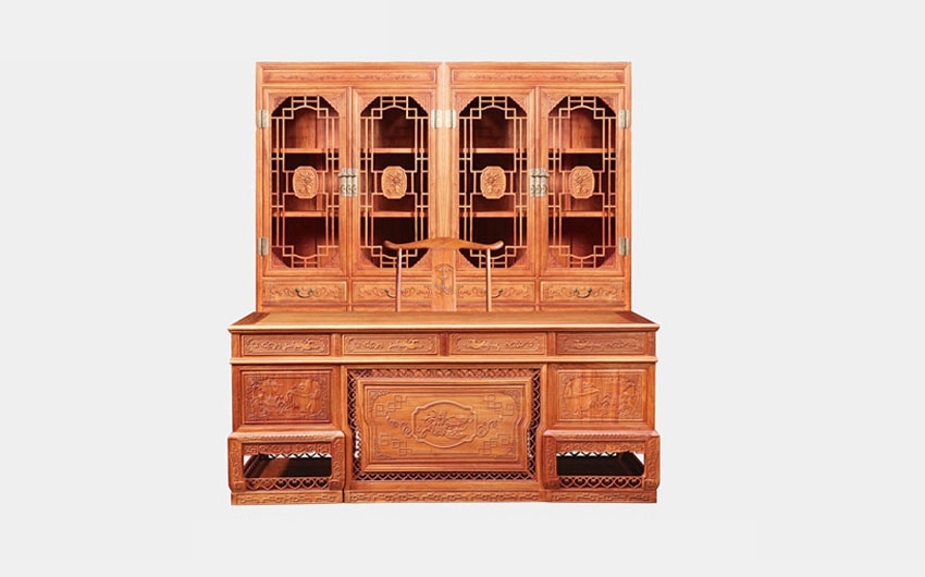 汉宫书桌书柜